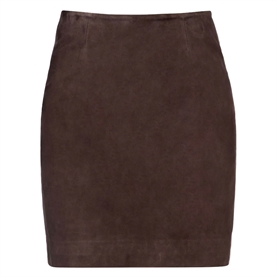 Rotate Mini Suede Nederdel, Ganache